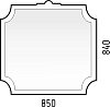 Зеркало Corozo Манойр 85 SD-00000980 Белое