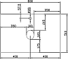 Мебель для ванной DIWO Элиста 80 белый мрамор, с раковиной Moduo 50 Square