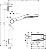 Душевой комплект Hansgrohe ShowerTablet Select 300 27026400