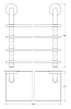 Полка Ellux Elegance ELE 050 хром