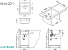 Кухонная мойка Alveus Atrox 20 Granital 1131989 concrete