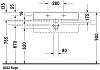 Раковина на столешницу 80 см Duravit Vero 0454800027