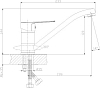 Смеситель Rossinka S S35-21 для кухонной мойки