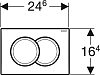 Кнопка смыва Geberit Delta 01 115.107.21.1, хром глянец