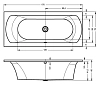 Акриловая ванна Riho Lima BB4400500000000_FLOW белый