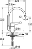 Смеситель для кухонной мойки Grohe Euroeco 33912000