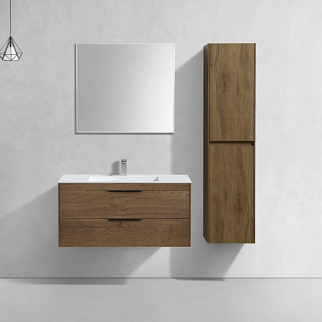 Тумба под раковину Vincea Chiara 2D VMC-2C2100TO 100 см, дуб табак T.Oak
