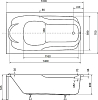 Акриловая ванна Besco Bona 160х70 WAB-160-PK