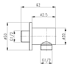 Шланговое подключение  Aquanet Static 261830 черный