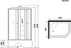 Душевая кабина Niagara Ultra 120x80 NG-310-01L 3100164L левая, профиль хром, стекло прозрачное с полосой