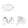 Подвесной унитаз Axa Eva A-Sound WCWH8801707, безободковый, сиденье с микролифтом, черный матовый