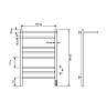Полотенцесушитель электрический Comfysan 14056 хром