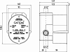 Монтажная коробка с 2-мя выходами Gattoni Gbox SC0550000cr