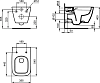 Комплект инсталляция с подвесным унитазом Ideal Standard I Life B I001401 с сиденьем микролифт