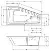 Акриловая ванна Riho Rething Space B113006005 белый