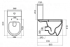 Напольный унитаз BelBagno Marino BB105CPR/BB105T/BB105SC, безободковый, крышка Soft Close, белый