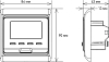 Комплект теплого пола Ewrika MAT EWR 150-9 с терморегулятором ТЕП51Ч черным, электронным