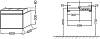 Тумба под раковину 60 см Jacob Delafon Terrace EB1185-442 серый
