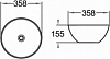 Раковина Comforty 38.5 107 00004150370, белый