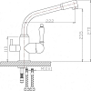 Смеситель Zorg Sanitary ZR 319 YF-50 BR для кухонной мойки