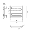 Полотенцесушитель водяной Domoterm Офелия Офелия П6 400x500 хром
