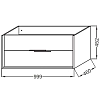 Тумба под раковину Jacob Delafon Vivienne EB1508-N18-F30 белый