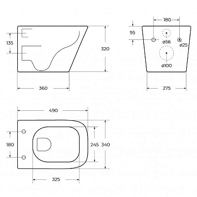 Подвесной унитаз BelBagno Ardente-Tor BB520CH-TOR, белый
