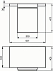 Боковой шкафчик 35 см Ideal Standard Daylight K2223EG правый, тёмный дуб