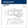 Акриловая ванна Excellent Be Spot 160х80 WAEX.BSP16.SOFT.GL золото, белый