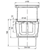 Трап Aco Easyflow для душа, 15 x 15 см, нержавеющая сталь, 2810.55.77