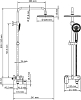 Душевой комплект со смесителем Wasserkraft A17401 чёрный