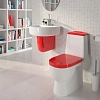 Напольный унитаз Sanita Luxe Best Color Motion WC.CC/Best/2-DM/RED.G/S1 Red, крышка микролифт