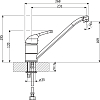Смеситель Florentina Гамма AV для кухонной мойки жасмин