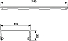 Решётка Tece TECEdrainline Basic 6 008 10 80 см