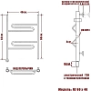 Полотенцесушитель электрический Ника Curve ЛЗ 60/40 лев хром
