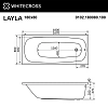 Акриловая ванна Whitecross Layla 0102.180080.100.LINE.CR белый