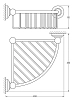 Полка 3SC Stilmar STI 608 коричневый