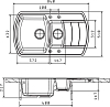 Кухонная мойка Florentina Нире 860К мокко
