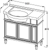 Мебель для ванной Opadiris Санрайз 90 L cлоновая кость