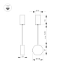 Подвесной светодиодный светильник Arlight SP-Elementa-Roll-R100-9W Day4000 032768