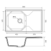 Кухонная мойка GranFest Unique U-840L терракот коричневый