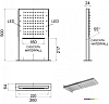 Душ верхний Daniel A562LCA серый