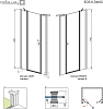 Душевая дверь в нишу Radaway Idea DWJS 120 L