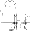 Смеситель для кухни Domaci Равенна ML-05cr