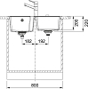 Кухонная мойка 78 см Franke Urban UBG 620-78 3,5" 114.0595.523, сахара