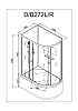 Душевая кабина Deto D D272L