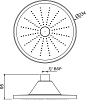 Верхний душ Jaquar Overhead Shower OHS-CHR-1741 хром