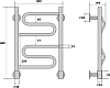 Полотенцесушитель электрический Energy G BRAVO 60x40