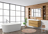 Тумба под раковину BelBagno ALBANO-CER-1050-2C-SO-RR 105 см, Rovere Rustico