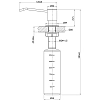 Дозатор для жидкого мыла Lemark Expert LM8201PGR, серый